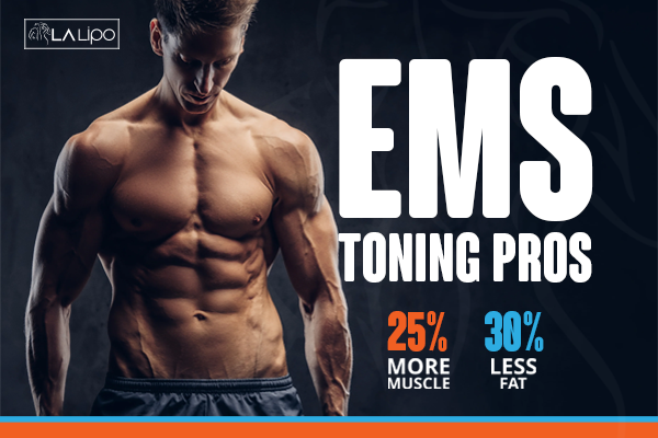 Image of man with sculpted stomach showing the fat loss and muscle gain of LA-EMS Body Sculpting Treatment Willesden Green